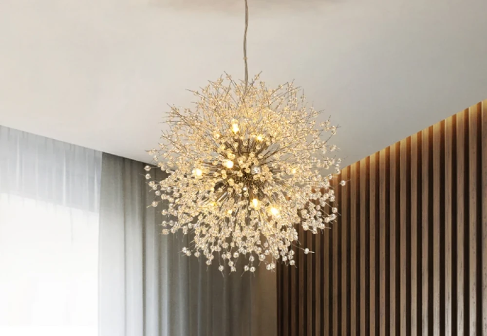 crystal dandelion chandelier