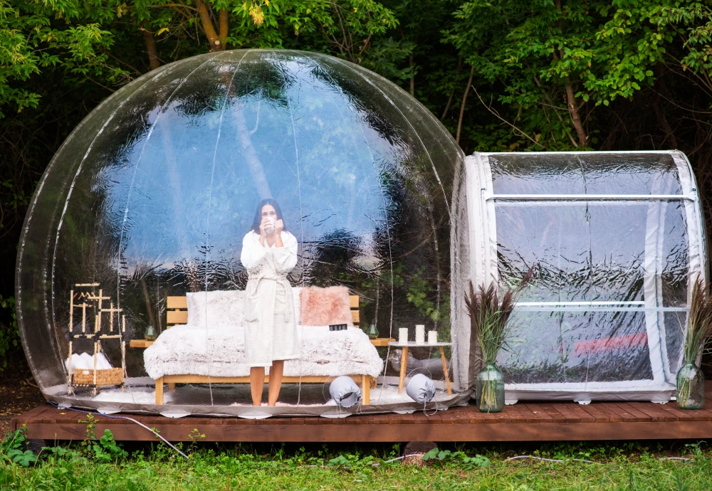 transparent bubble tent